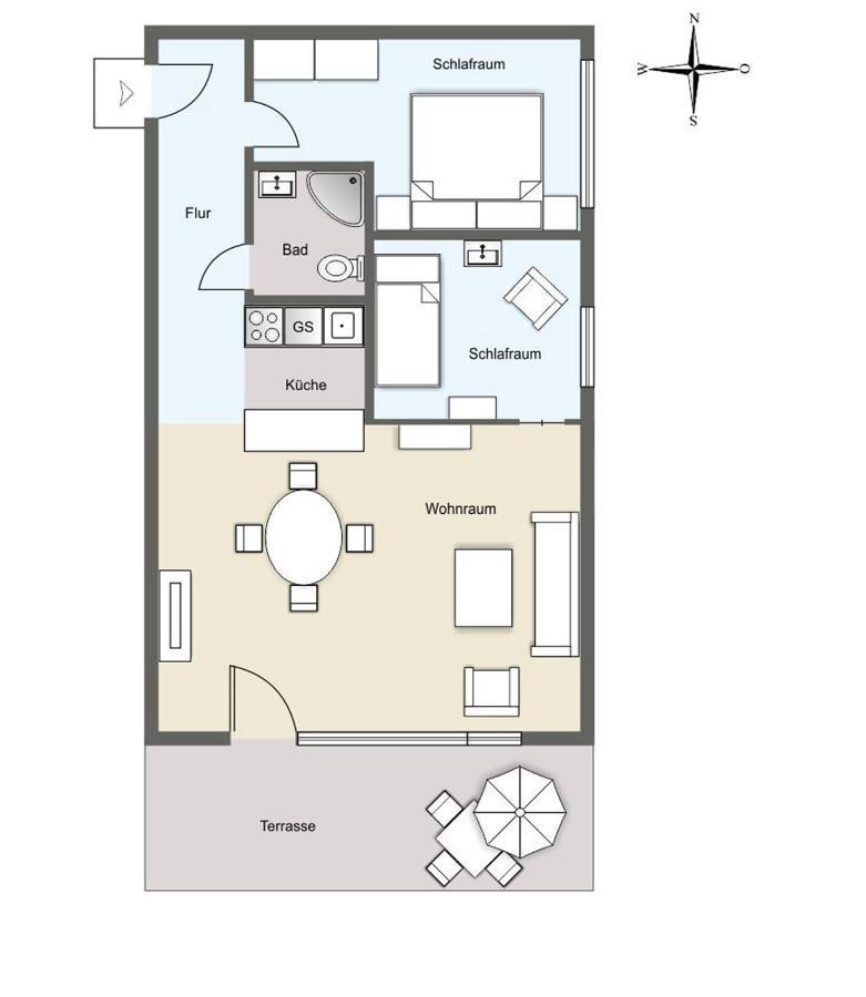 Ferienwohnung *Meeresleuchten* Wittdün Eksteriør billede